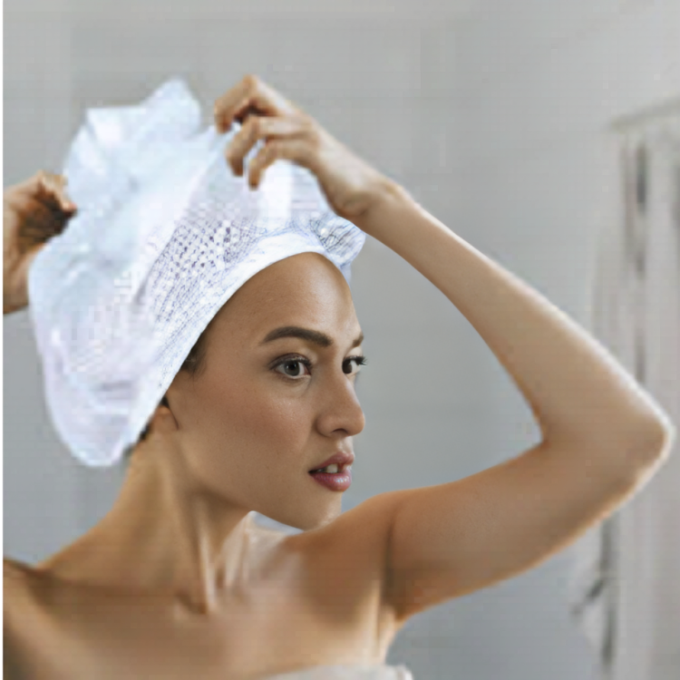 Net Plopping Cap for Drying Curly Hair,2PCS