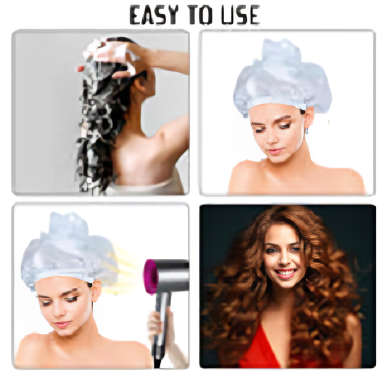 Net Plopping Cap for Drying Curly Hair,2PCS