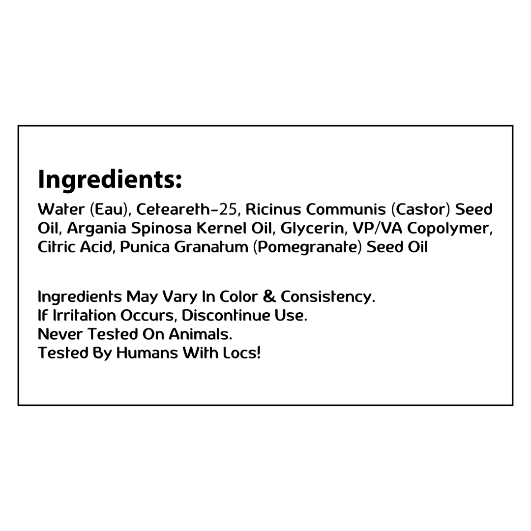 Locs, Braids & Retwisting Firm Hold Gel | 4 oz: Blueberry 118ml
