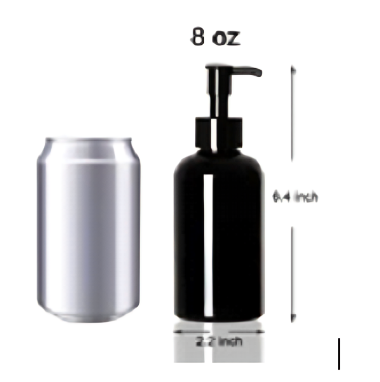 BLK - Plastic Pump Bottles 250ML