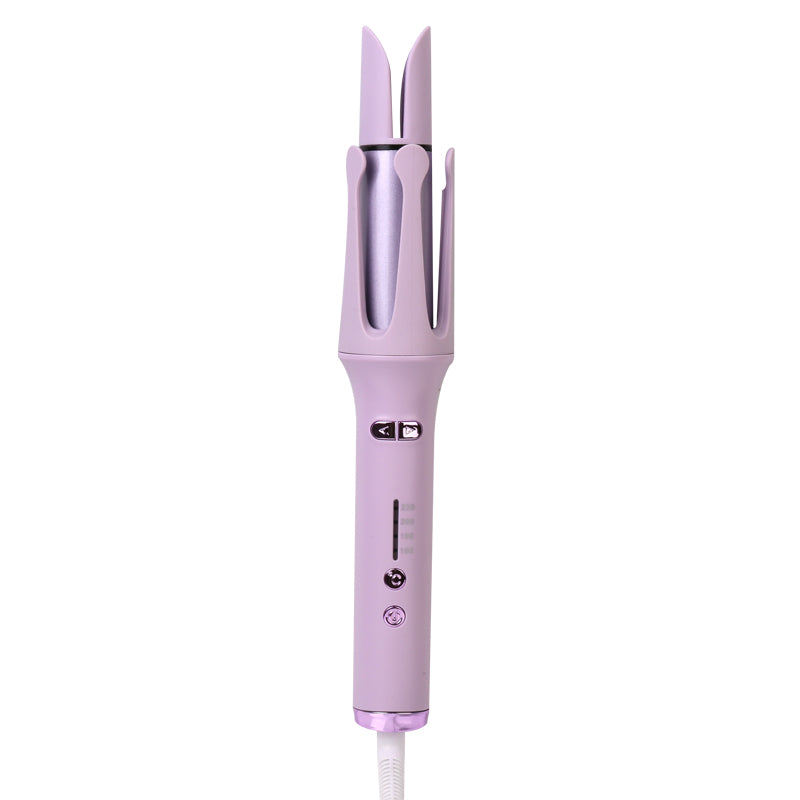32mm Automatic Hair Curlers Curling Tongs 360 Degree Rotating Curling Wand - Purple