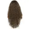 Sapphirewigs Curly Lace Front Wig Dark Brown Curly Synthetic Wigs for Women 13x3, Heat Resistant Wig, 26inch
