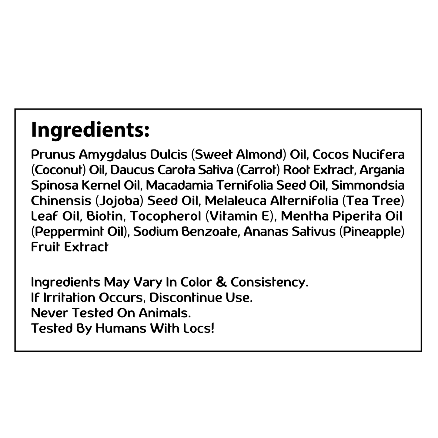 Locs Vegan Growth Serum: Peppermint