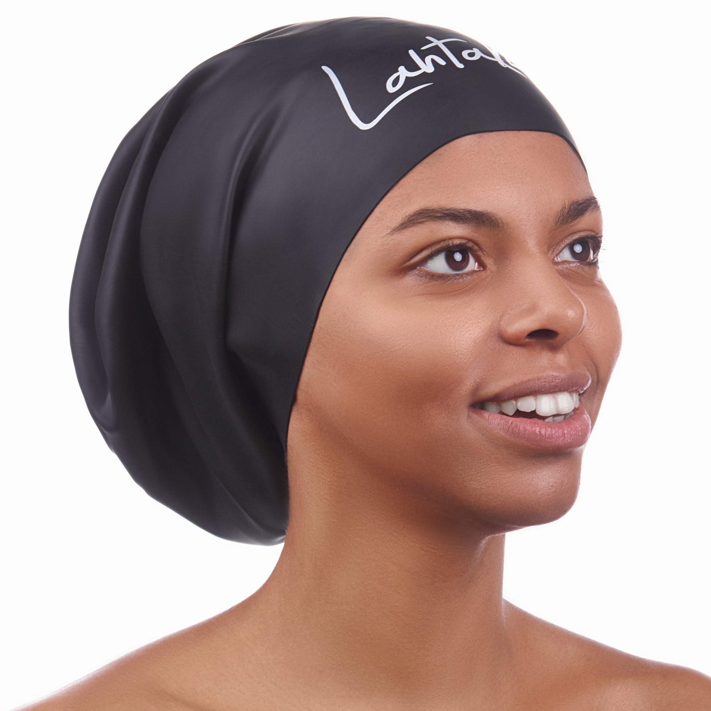 Swimming Cap for Long Hair - Extra Large Swimming Cap - Long Hair Swim Cap for Women Men Adults - Waterproof Silicone Swimming Hat - Dreadlocks - Bathing Cap, (Black)