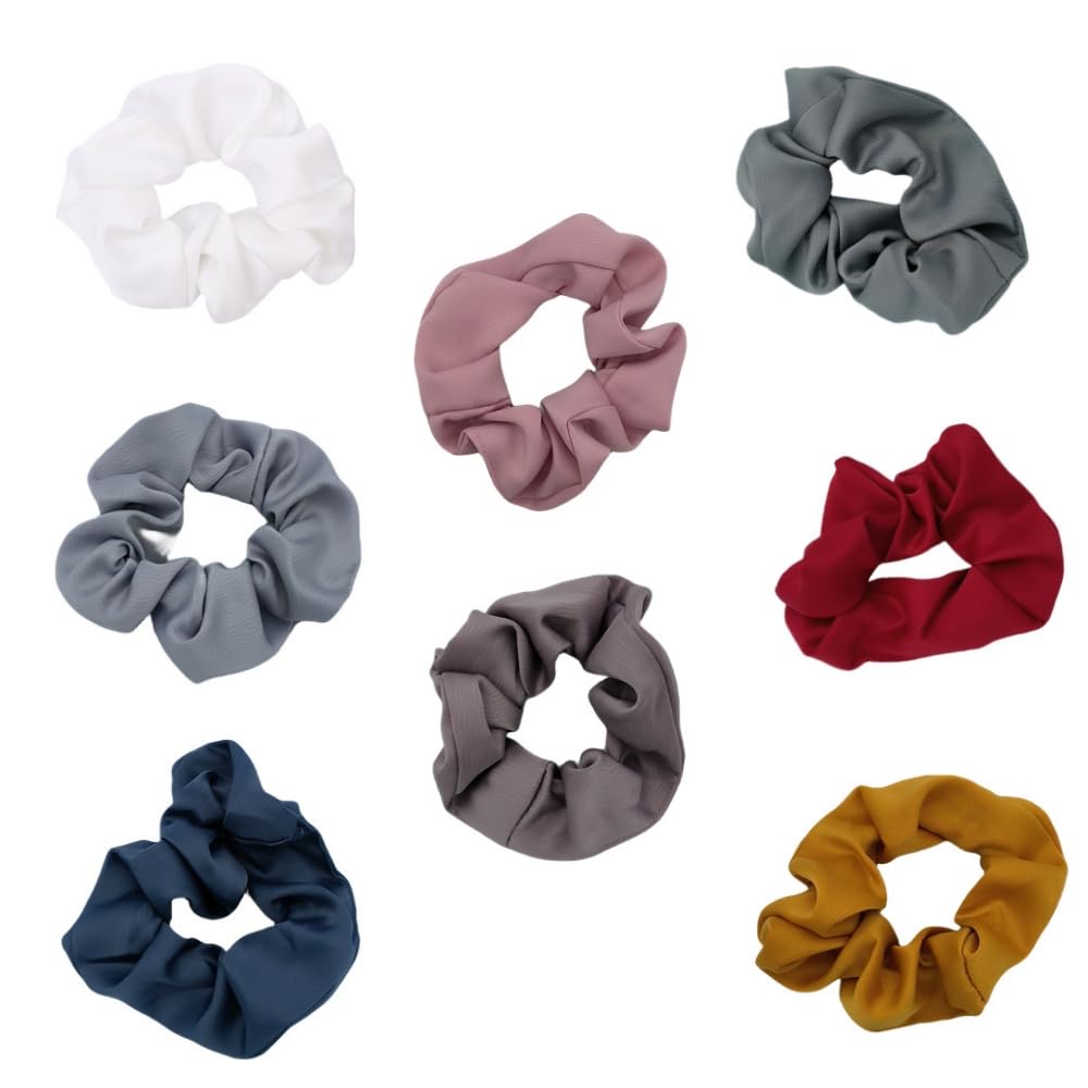 8 Pack Hair Scrunchies for Women Girls Scrunchies for Hair Scrunchies, Breakage Prevention Soft Elastic Hair Ties Ponytail Holders Hair Accessories
