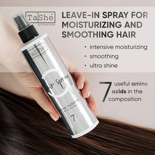 Hair Spray Non-washable 250ml | Moisturizing and Smoothing, Ultra-shine For All Hair Types by Tashe professional