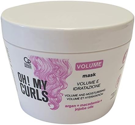 Oh My Curls - Volume and Hydration Hair Mask for Damaged Hair- Professional Extra Volume and Ultra moisturising Treatment for Curly Hair that is Very Brittle and Dry , 250ml