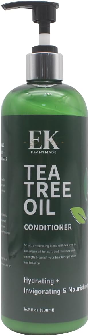 EK Plantmade Tea Tree Oil Conditioner - 500ml Sulphate & Paraben free. Promotes hair growth and healthy scalp.
