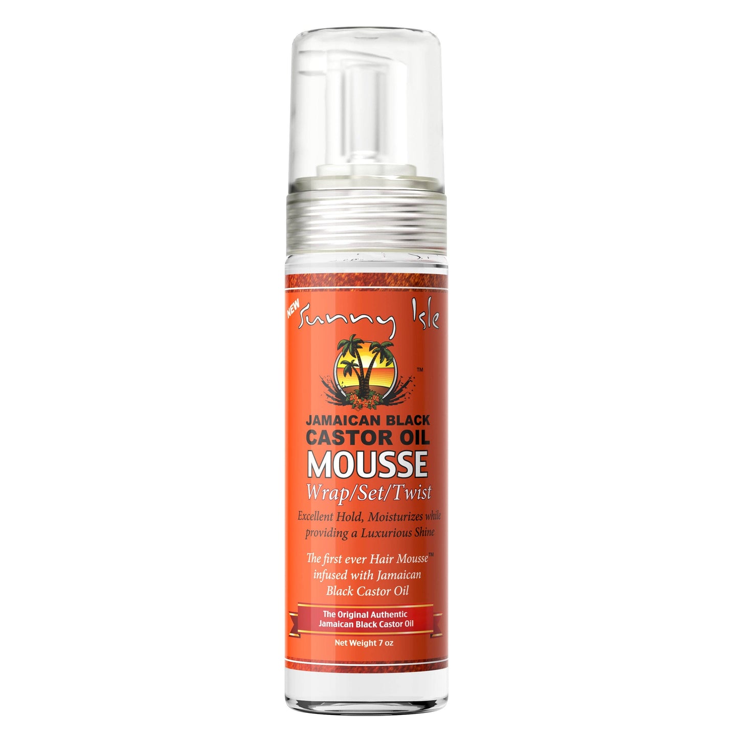Sunny Isle Jamaican Black Castor Oil Mousse Wrap, Set, Twist - 7oz. 207ml