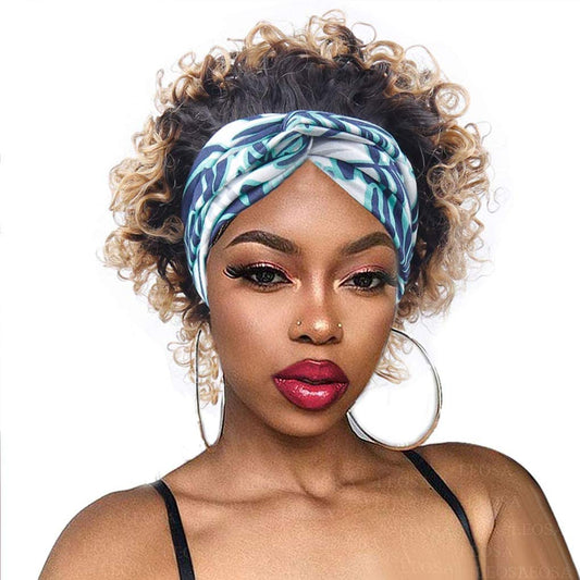 Curly Headband Wig Human Hair 10 Inch  150% Density Glueless Brazilian Virgin Hair None Lace Front Wigs for Women Machine Made Wig