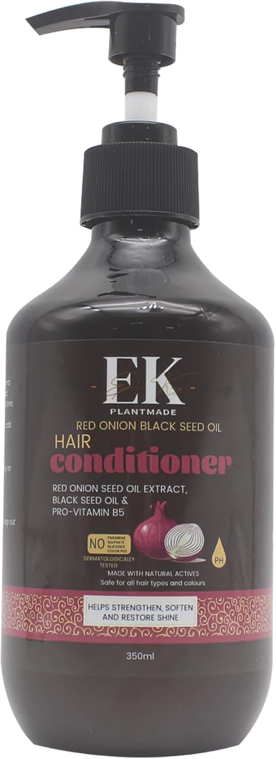 EK Plantmade Red Onion & Black Seed Conditioner -  350ml, Sulphate & Paraben free