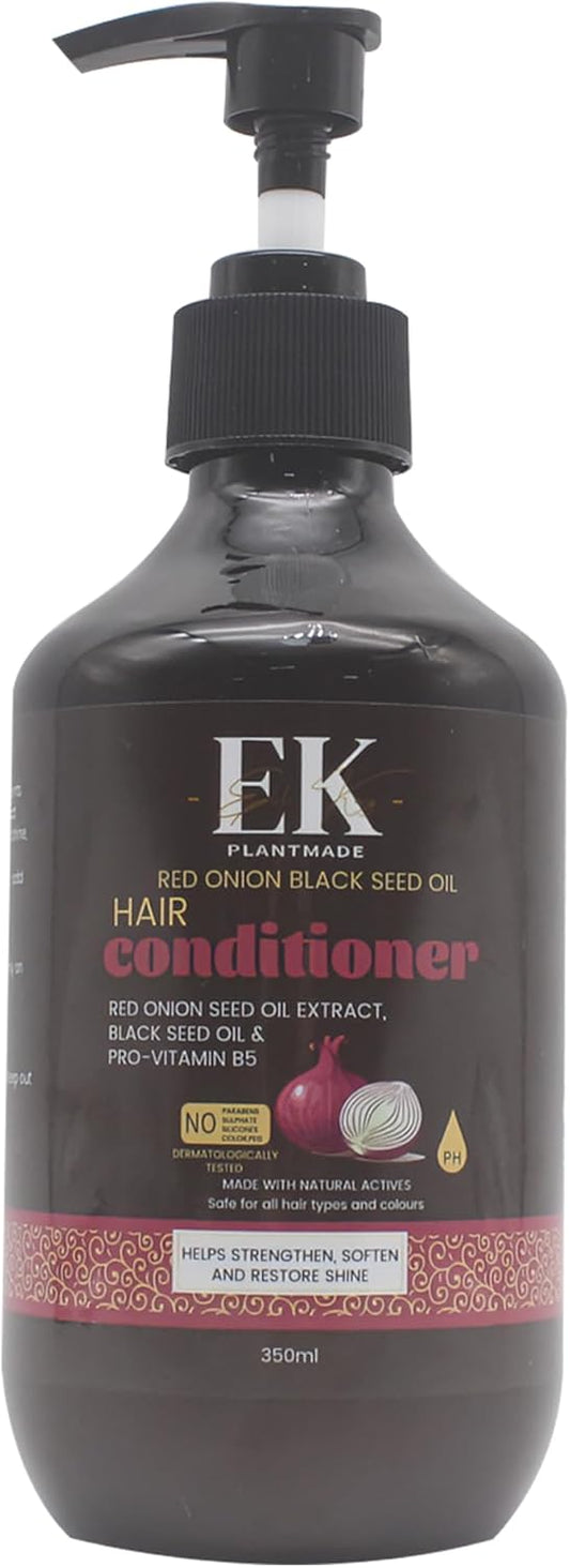 EK Plantmade Red Onion & Black Seed Conditioner -  350ml, Sulphate & Paraben free