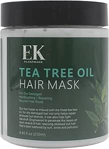 EK Plantmade Teatree oil Hair Mask (250ml). Sulphate & Paraben free. Promotes hair growth and healthy scalp.