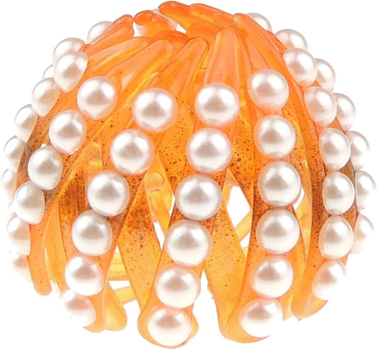 Extra Sparkly Diamante Expandable Pony Tail Bun Holder Hair Tie Clip