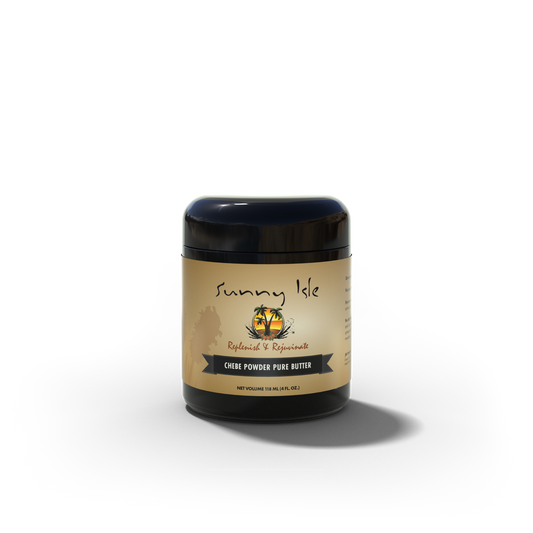 Sunny Isle Jamaican Black Castor Oil Pure Butter with Chebe Powder: 4 ounce 118ml