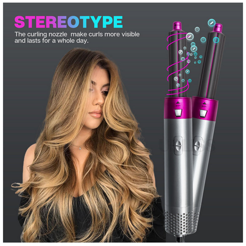 5 in 1 Electric Hair Dryer Detachable Styler Hot Air Brush