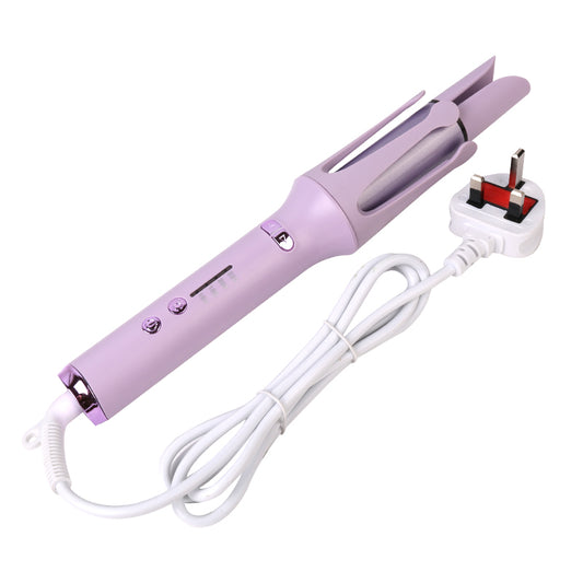 32mm Automatic Hair Curlers Curling Tongs 360 Degree Rotating Curling Wand - Purple