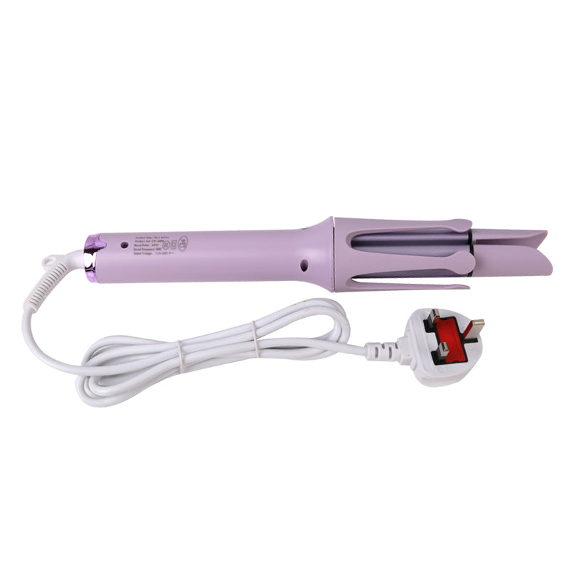 32mm Automatic Hair Curlers Curling Tongs 360 Degree Rotating Curling Wand - Purple