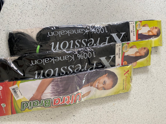 X-PRESSION ULTRA BRAID HAIR EXTENSION FOR BRAIDING