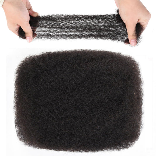 Originea Afro Kinky Curly Human Hair Bulk for Dreadlocks & Twists 100% Human – Natural Black 8in (1 pack each 35g)