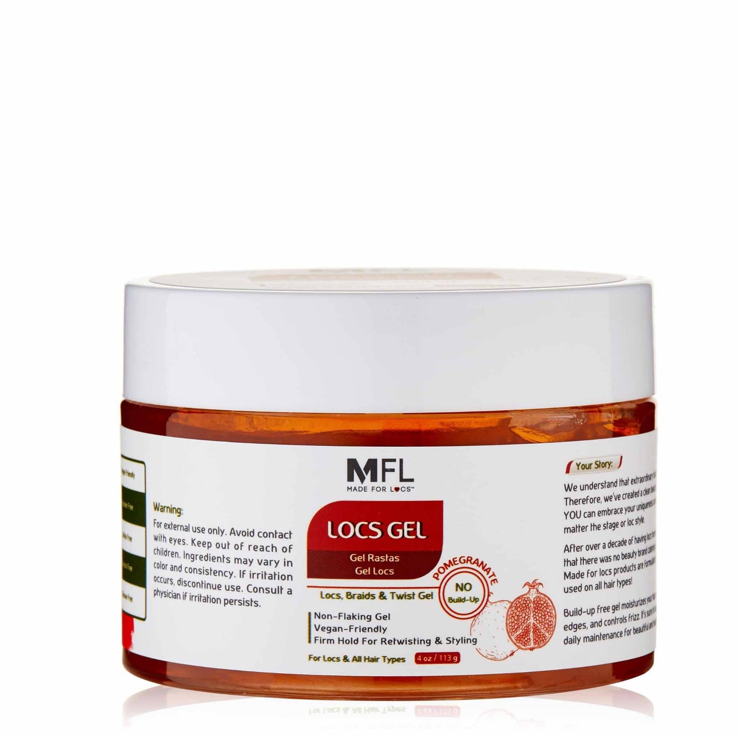 Locs, Braids & Retwisting Firm Hold Gel | 4 oz: Blueberry 118ml